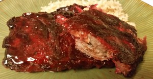 char su bbq ribs - finished