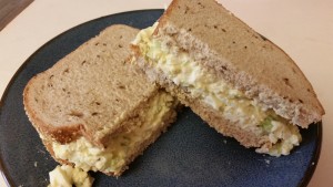 egg salad sandwich done