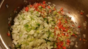 tomato soup - celery carrot onion and anise
