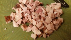 Split pea soup with ham - ham