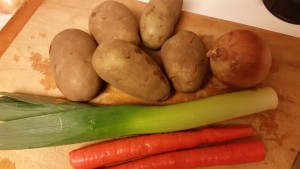 Turkey potato leek soup - ingredients