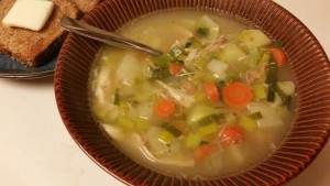 Turkey potato leek soup - plated 2