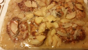 baked pork chops - after baking