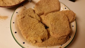 baked pork chops - breaded