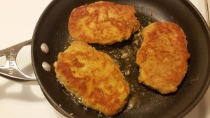 baked pork chops - frying side 2