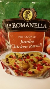 chicken ravioli with parsely pecan pesto - ravioli