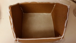 gingerbread house - construction 1