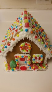 gingerbread house - front