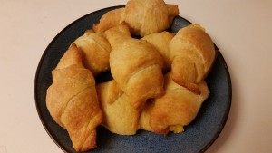 ham and cheese crescent rollups - plated 2