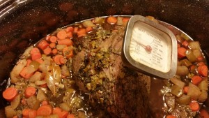 pot roast with apples and leeks - finished