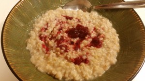 steal cut oats with cranberry