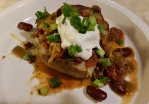 Baked Potato with chili