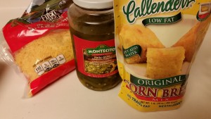 Jalapeno cheddar cornbread - ingredients