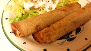 baked chicken flautas - baked