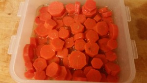 cream cheese olive penguins - marinated carrots