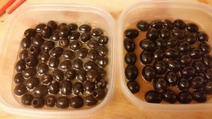 cream cheese olive penguins - marinated olives