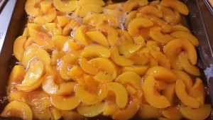 peach cobbler - peaches