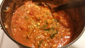 spicy turkey pasta - finished