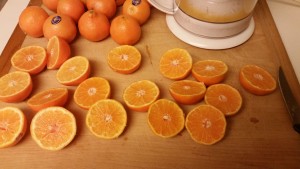 tangerine juice drinks - cut tangerines