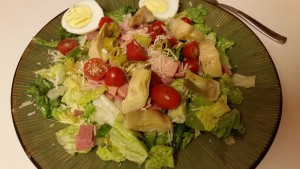 Antipasto salad - plated