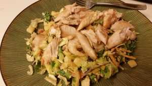 BBQ Ranch Chicken Salad - plated