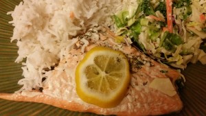 Baked Salmon with Lemon and Dill