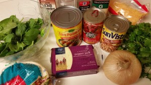 Chicken and spinach enchiladas - ingredients