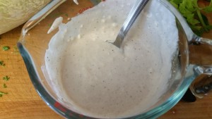 Irish potato salad - dressing