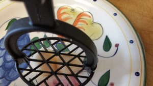 Irish potato salad - mashing 2