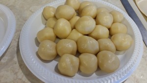 Snickdoodle cookies - dough balls