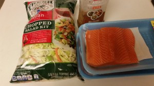 Toasted Sesame Asian Salmon Salad - ingredients