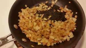 chicken tikka masala - browning onions