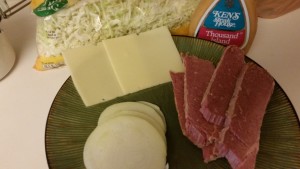 corned beef sandwich - ingredients