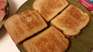 corned beef sandwich - toasted bread
