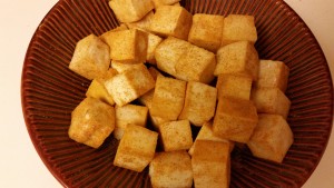 palak paneer - paneer spice coating