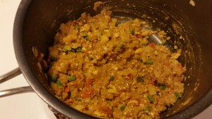 palak paneer - veg, spice, and nut mix