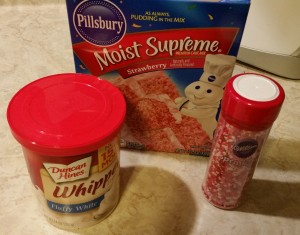 strawberry cupcakes - ingredients